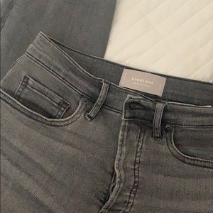 Everlane high rise slim straight ankle jeans